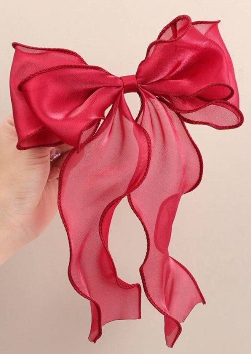 Mesh Bow with hair clip - The Stage Shop