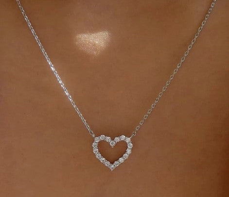 Heart Diamonte Necklace