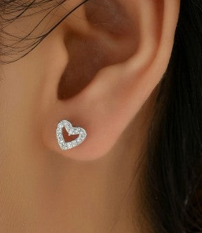 Heart Diamonte Earring