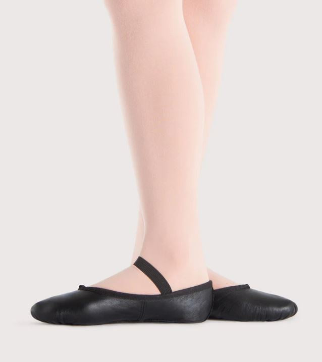 Prolite Leather Childrens Ballet Flat - Full Sole - Black