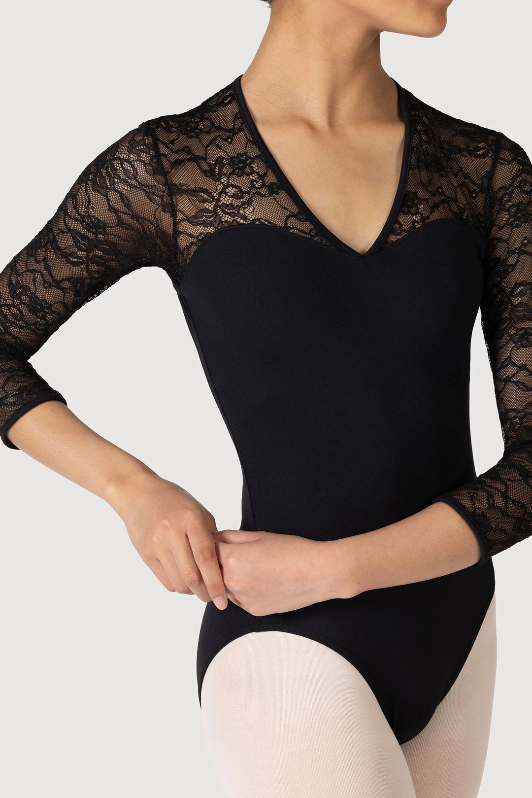 Kate 3/4 Sleeve Lace Leotard - Women