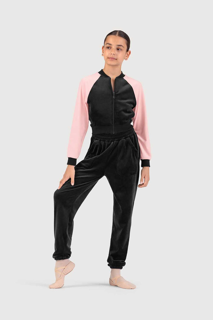 Julia Velvet Bomber Jacket - Girls
