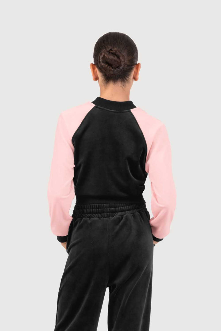 Julia Velvet Bomber Jacket - Girls