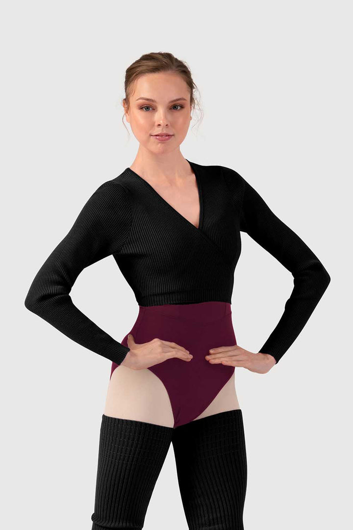 Celeste Knit Long Sleeve Wrap Top - Women