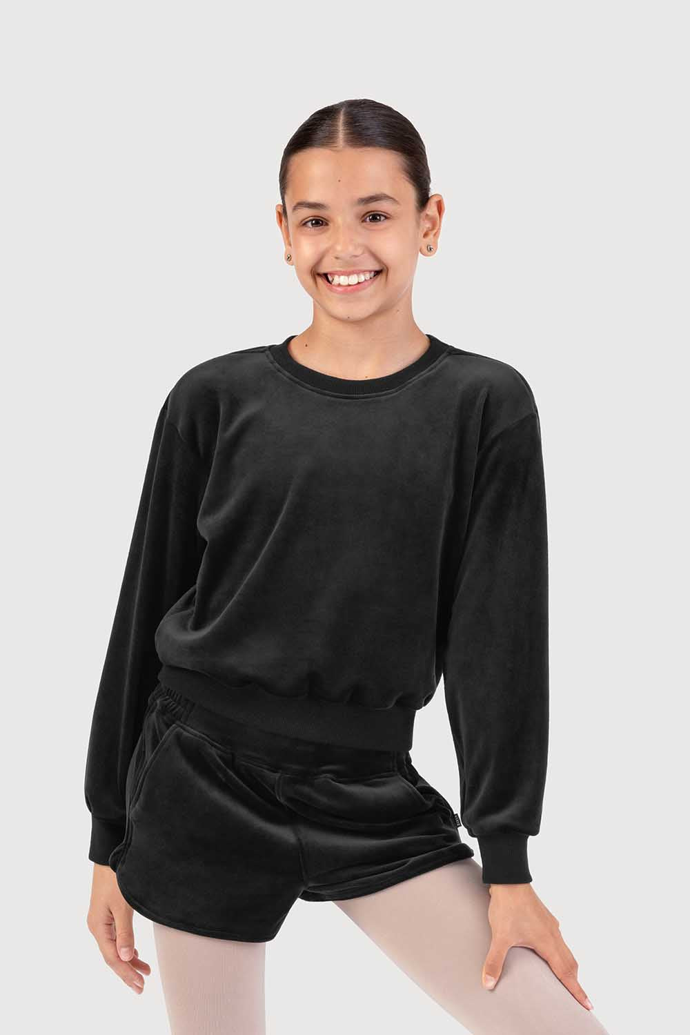 Lily Velvet Crew Jumper - Girls