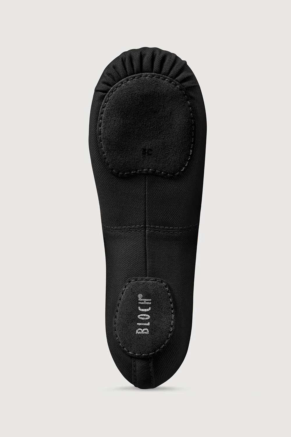Performa Stretch Canvas Child Ballet Flat Black - The Stage Shop