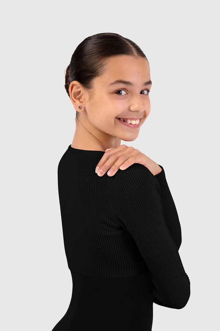 Starling Knit Fixed Mock Wrap Top - Girls - The Stage Shop