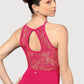 Mirella Lace Keyhole Back Womens Halterneck Leotard - The Stage Shop