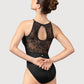Mirella Lace Keyhole Back Womens Halterneck Leotard - The Stage Shop
