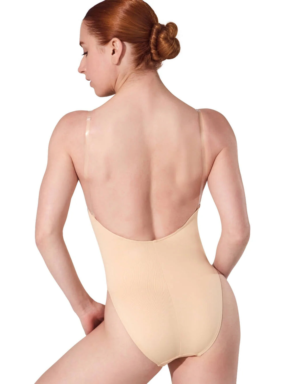 Camisole Leotard Body Stocking - Clear Transition Straps - Women - The Stage Shop