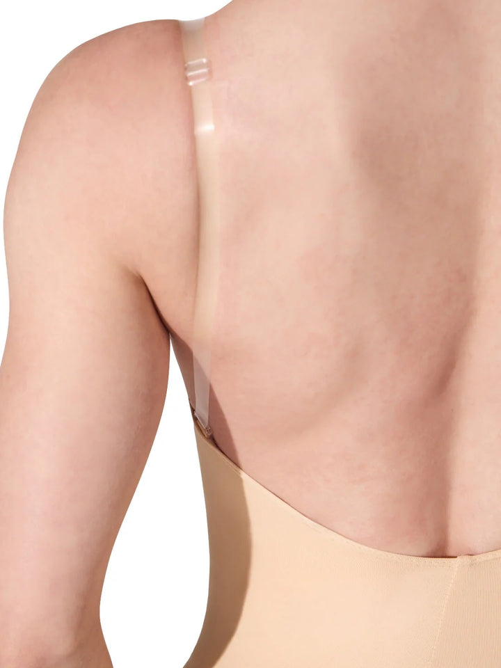 Camisole Leotard Body Stocking - Clear Transition Straps - Women - The Stage Shop