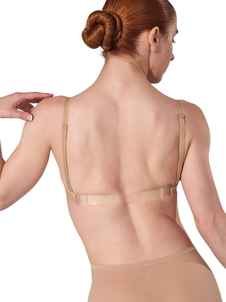 Deep Neck Clear Back Bra - Women - The Stage Shop