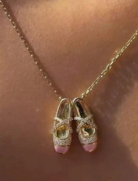 Ballet Shoe Pendant Necklace - The Stage Shop