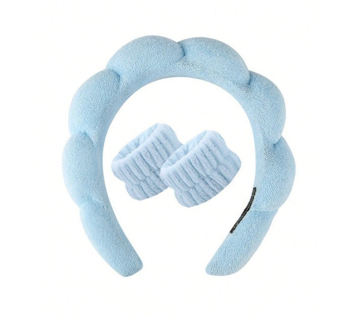 Beauty Headband & Wrist Bands 3 pcs set