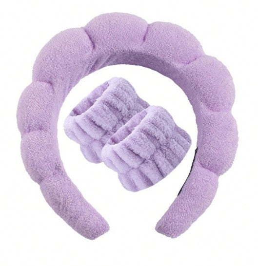 Beauty Headband & Wrist Bands 3 pcs set
