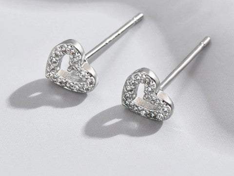 Heart Diamonte Earring