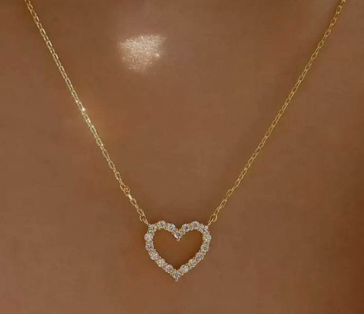 Heart Diamonte Necklace