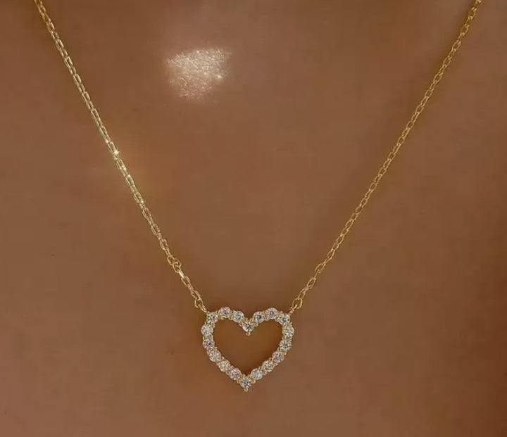 Heart Diamonte Necklace
