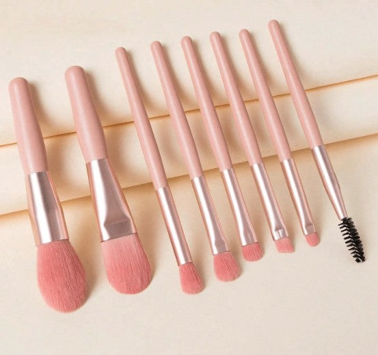 Makeup Mini Brush Set Soft Bristle With Pouch - The Stage Shop