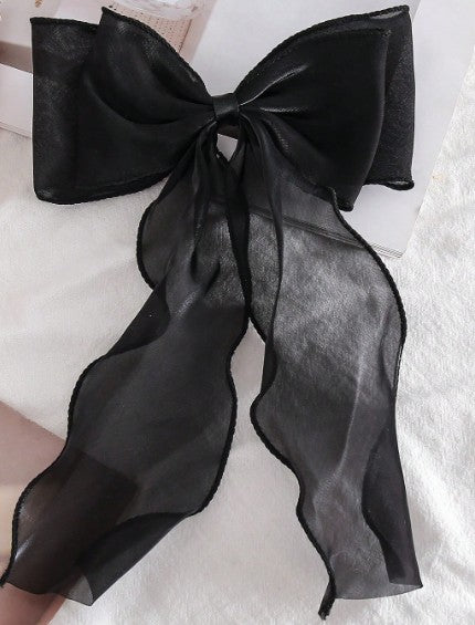Mesh Bow with hair clip - The Stage Shop