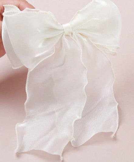 Mesh Bow with hair clip