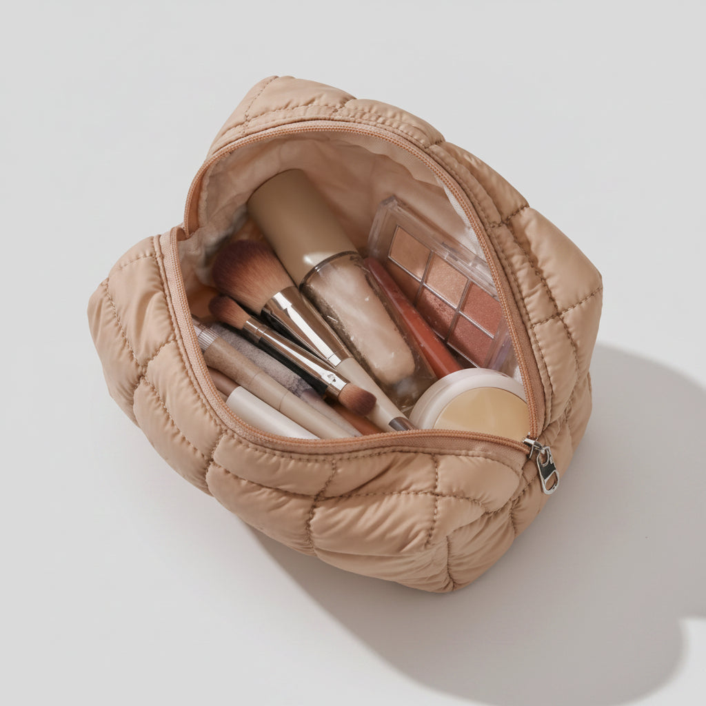 Quilted Cosmetic Bag