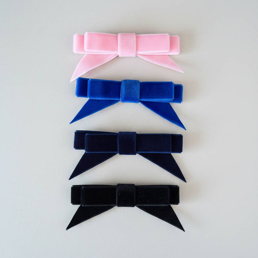 Velvet Hair Clips - The Stage Shop