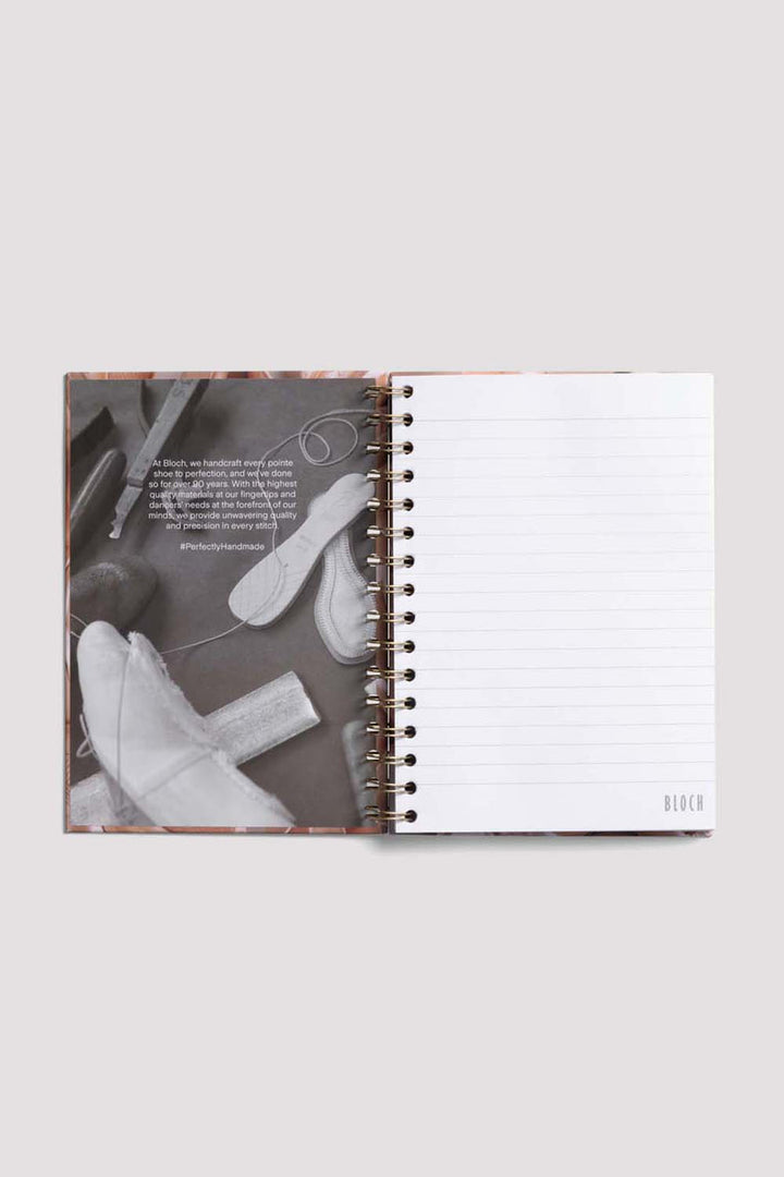Pointe Shoe Spiral Hardcover A5 Lined Notebook - The Stage Shop