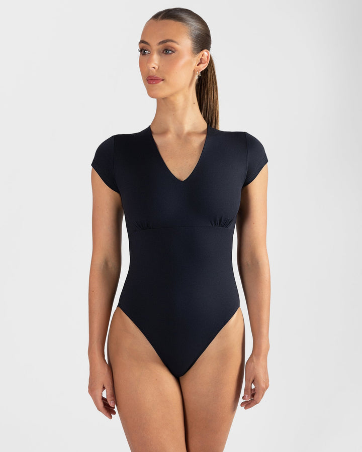 Kelly Cap Sleeve Leotard - Women