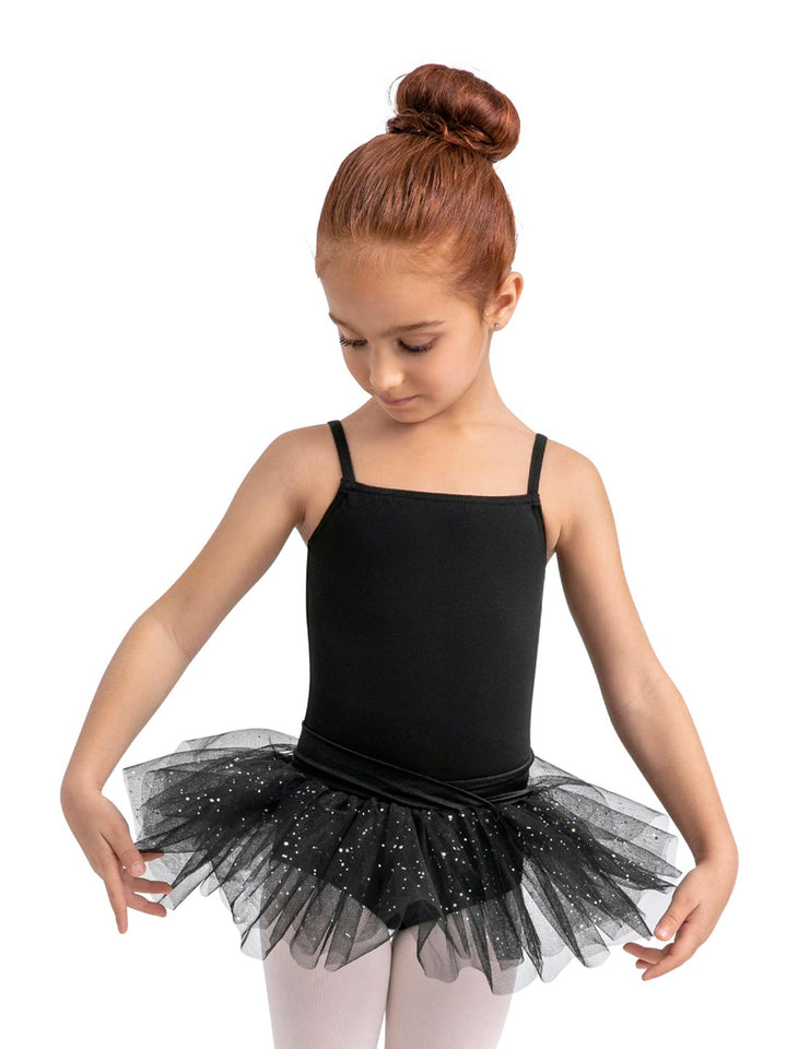 Belted Camisole Tutu Dress - Girls