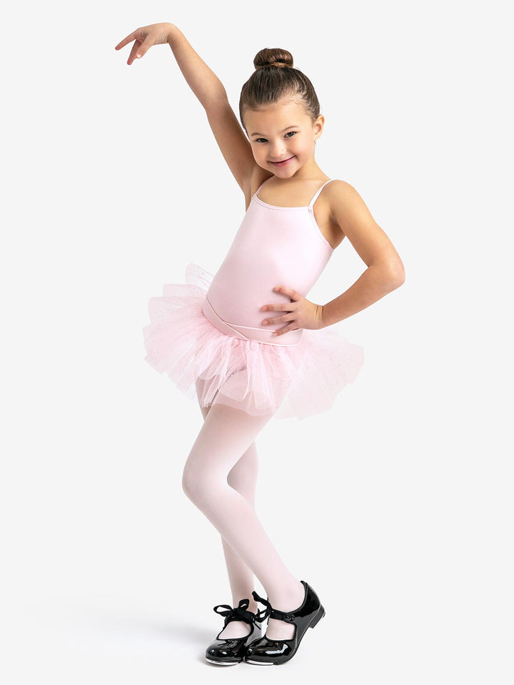 Belted Camisole Tutu Dress - Girls