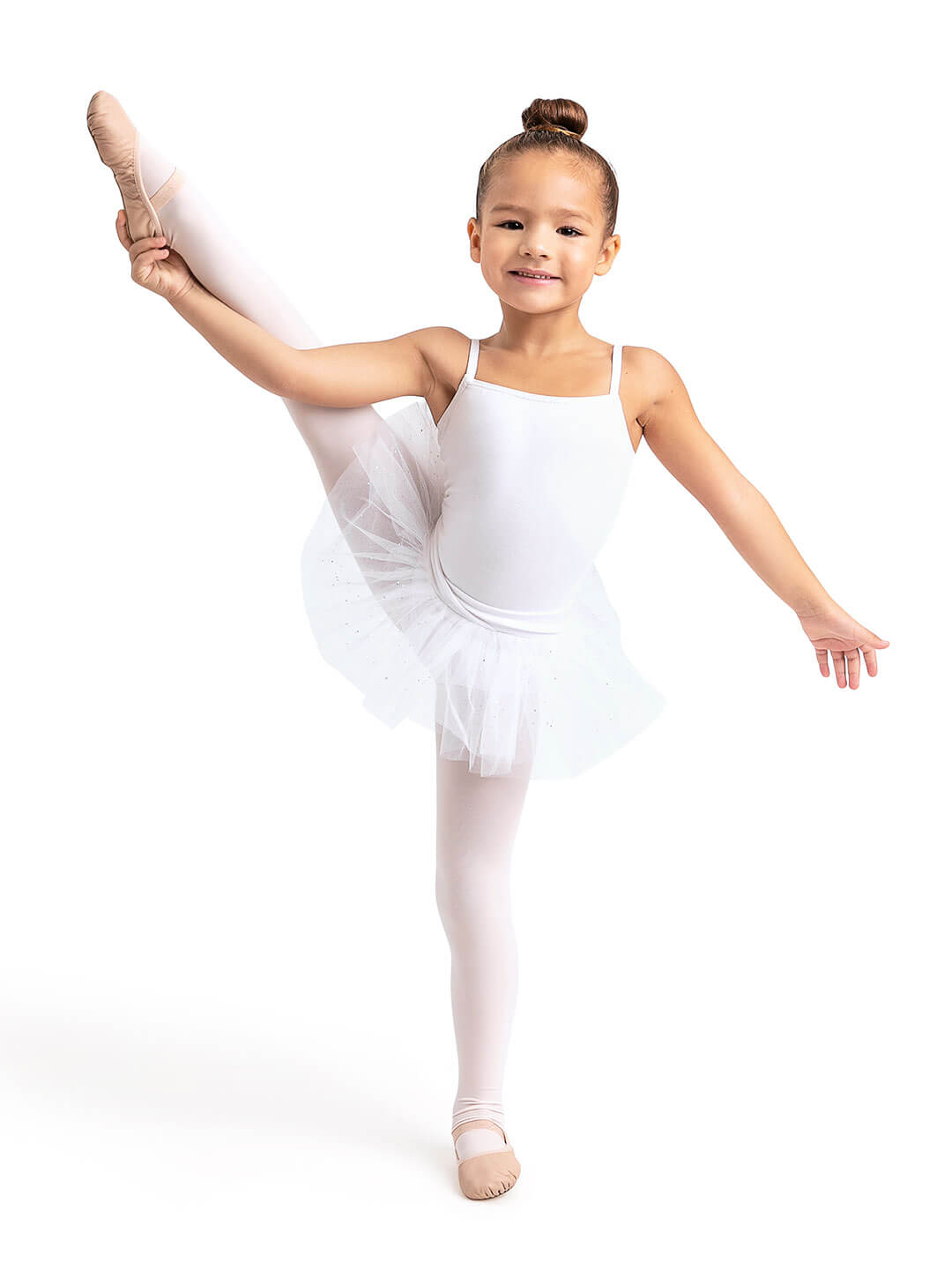 Belted Camisole Tutu Dress - Girls
