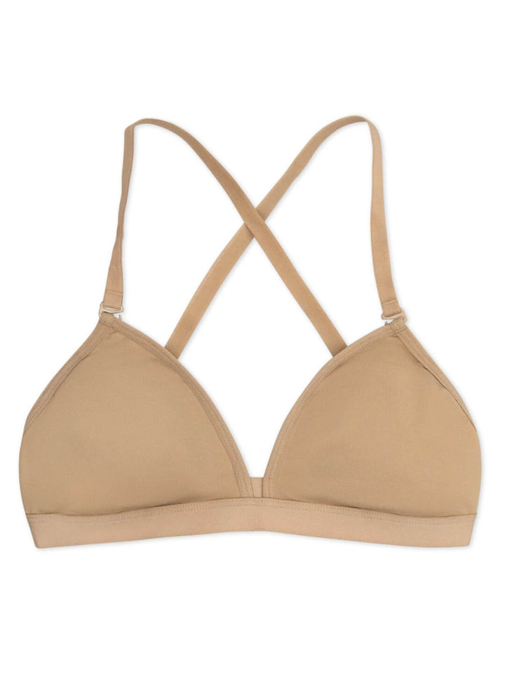 Deep Neck Clear Back Bra [Child] - The Stage Shop