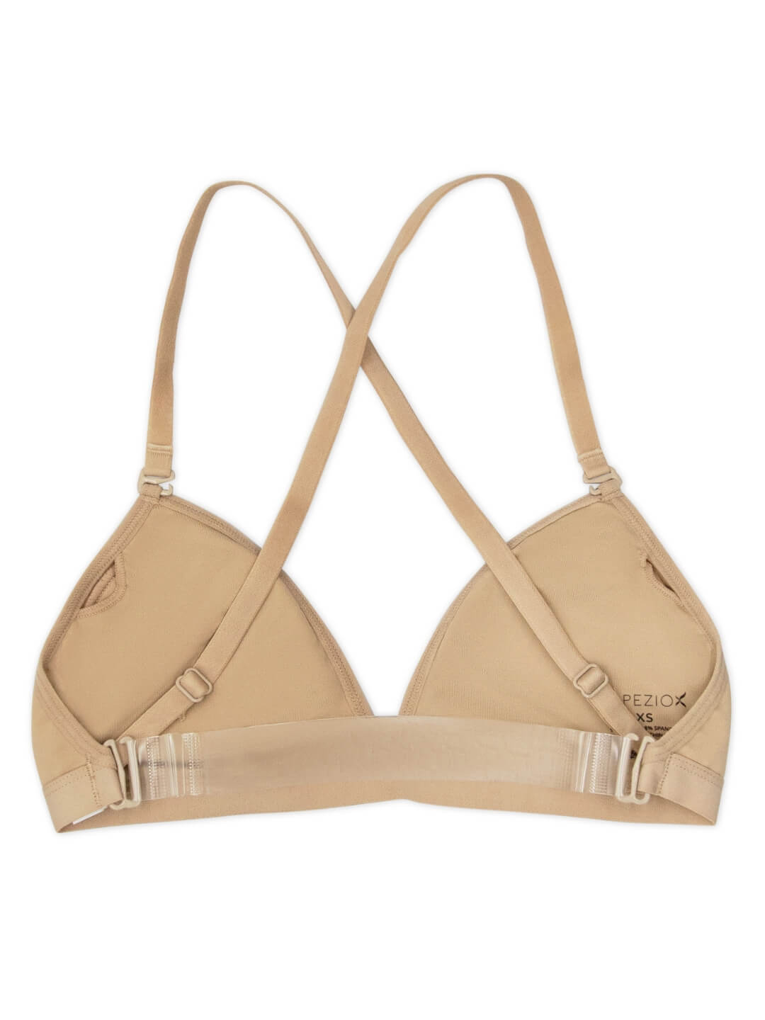 Deep Neck Clear Back Bra [Child] - The Stage Shop
