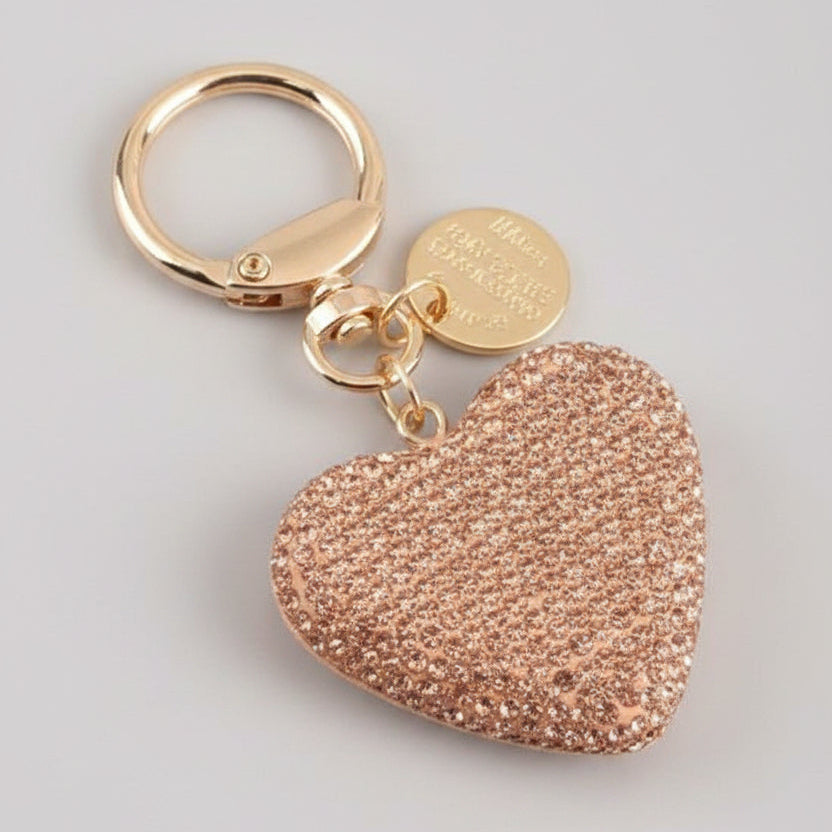 Diamante Heart Key Chain