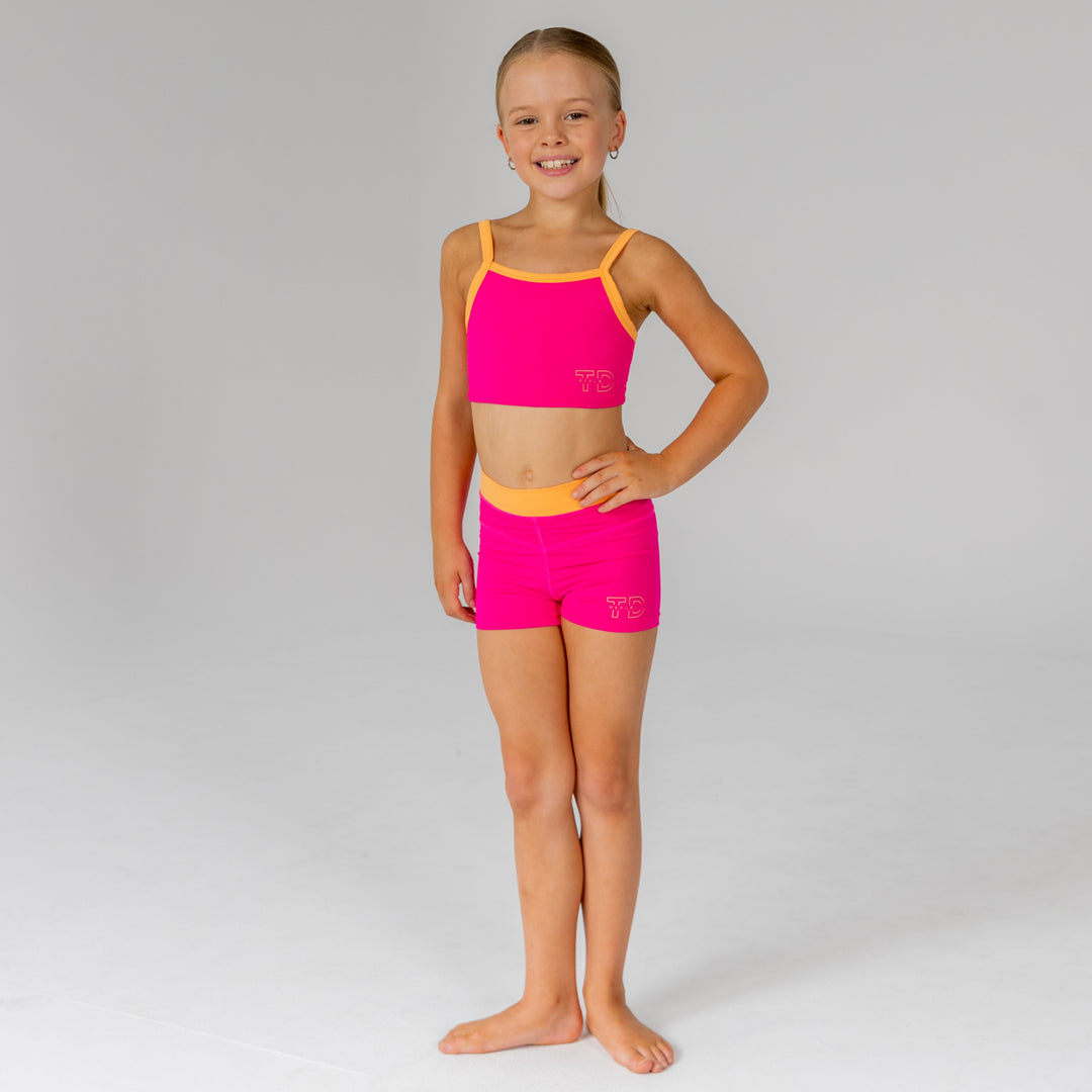 Citrus Crush Crop & Short Set - Girls - The Stage Shop
