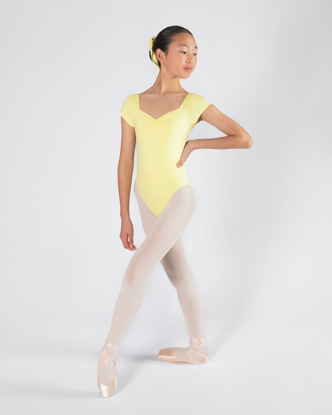 Veronica Pleat Front Leotard - Girls