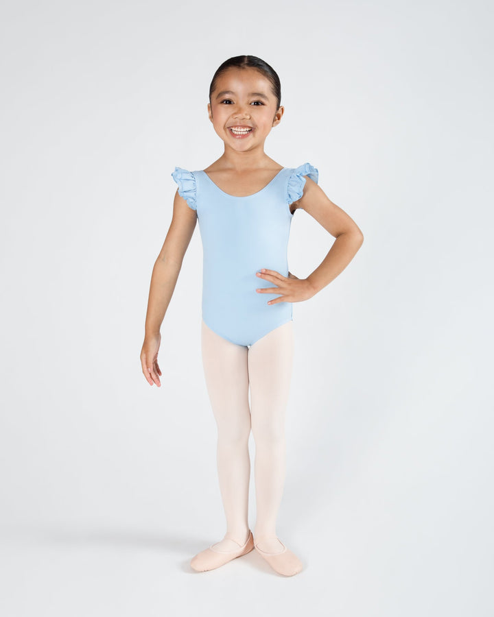 Emery Frill Sleeve Leotard - Girls