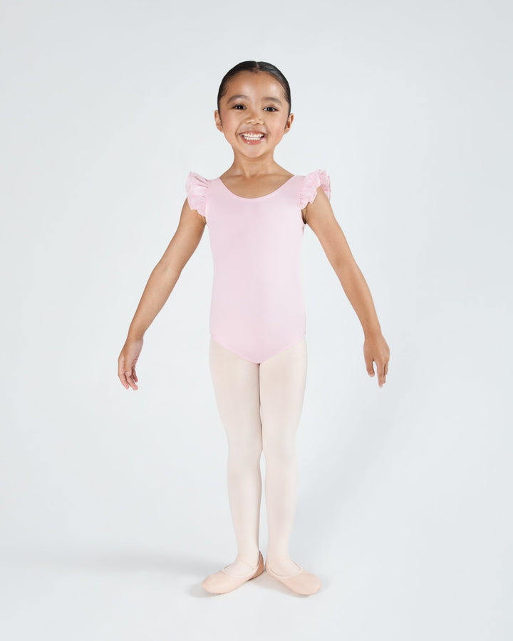 Emery Frill Sleeve Leotard - Girls