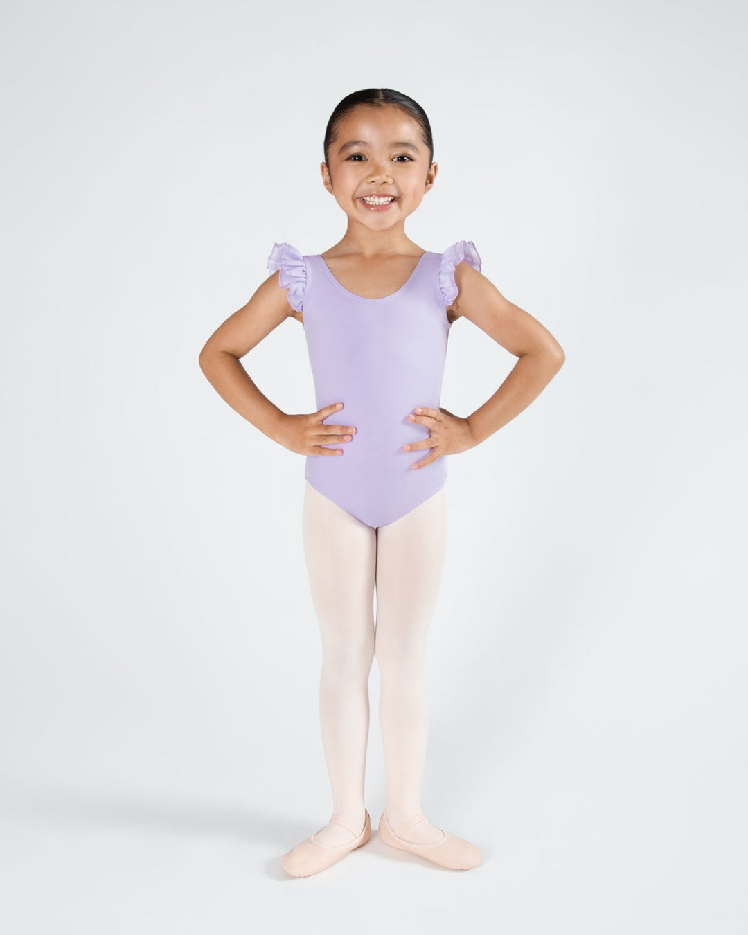 Emery Frill Sleeve Leotard - Girls