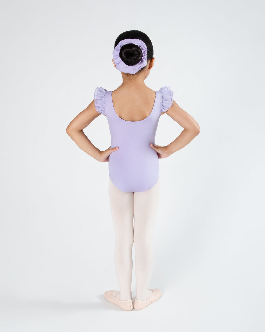 Emery Frill Sleeve Leotard - Girls