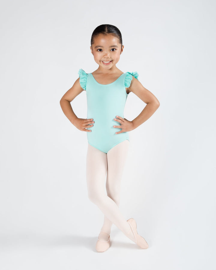 Emery Frill Sleeve Leotard - Girls