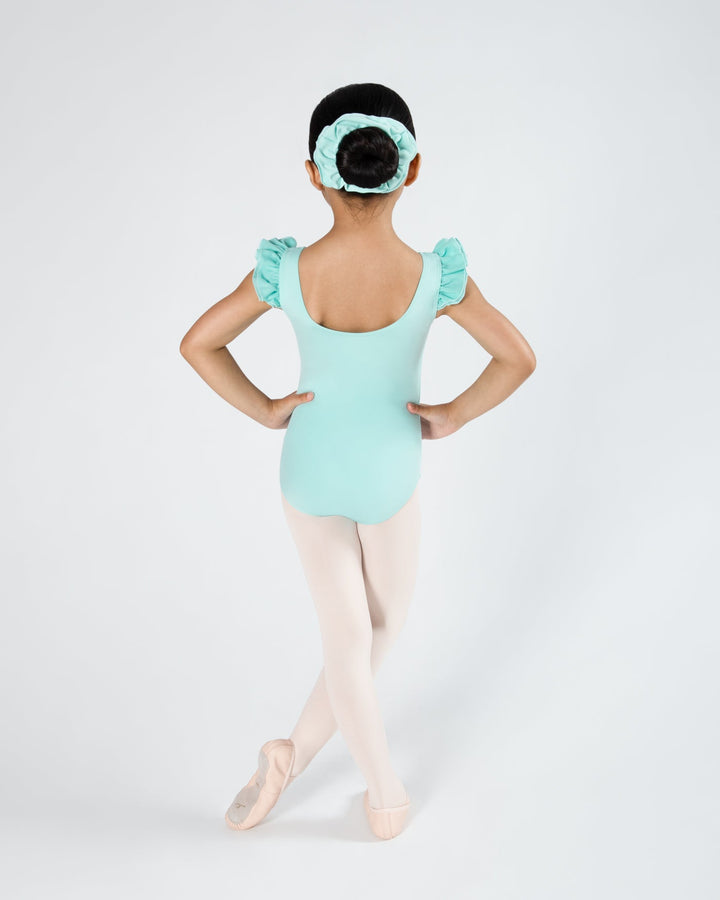 Emery Frill Sleeve Leotard - Girls