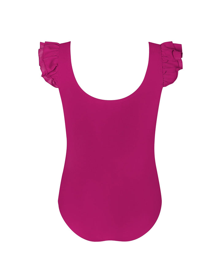 Emery Frill Sleeve Leotard - Girls