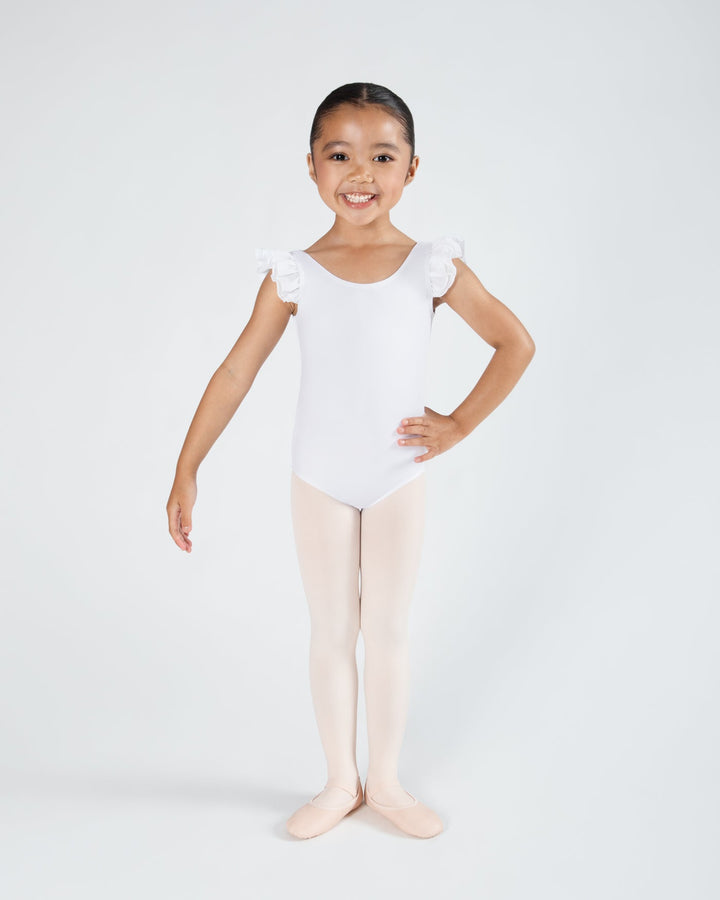 Emery Frill Sleeve Leotard - Girls