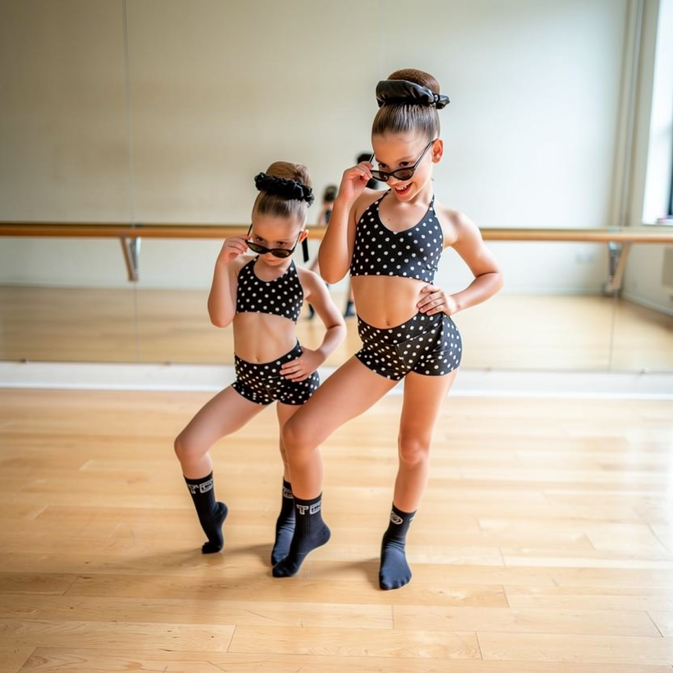 Dot Nation Crop & Short Set - Girls - The Stage Shop