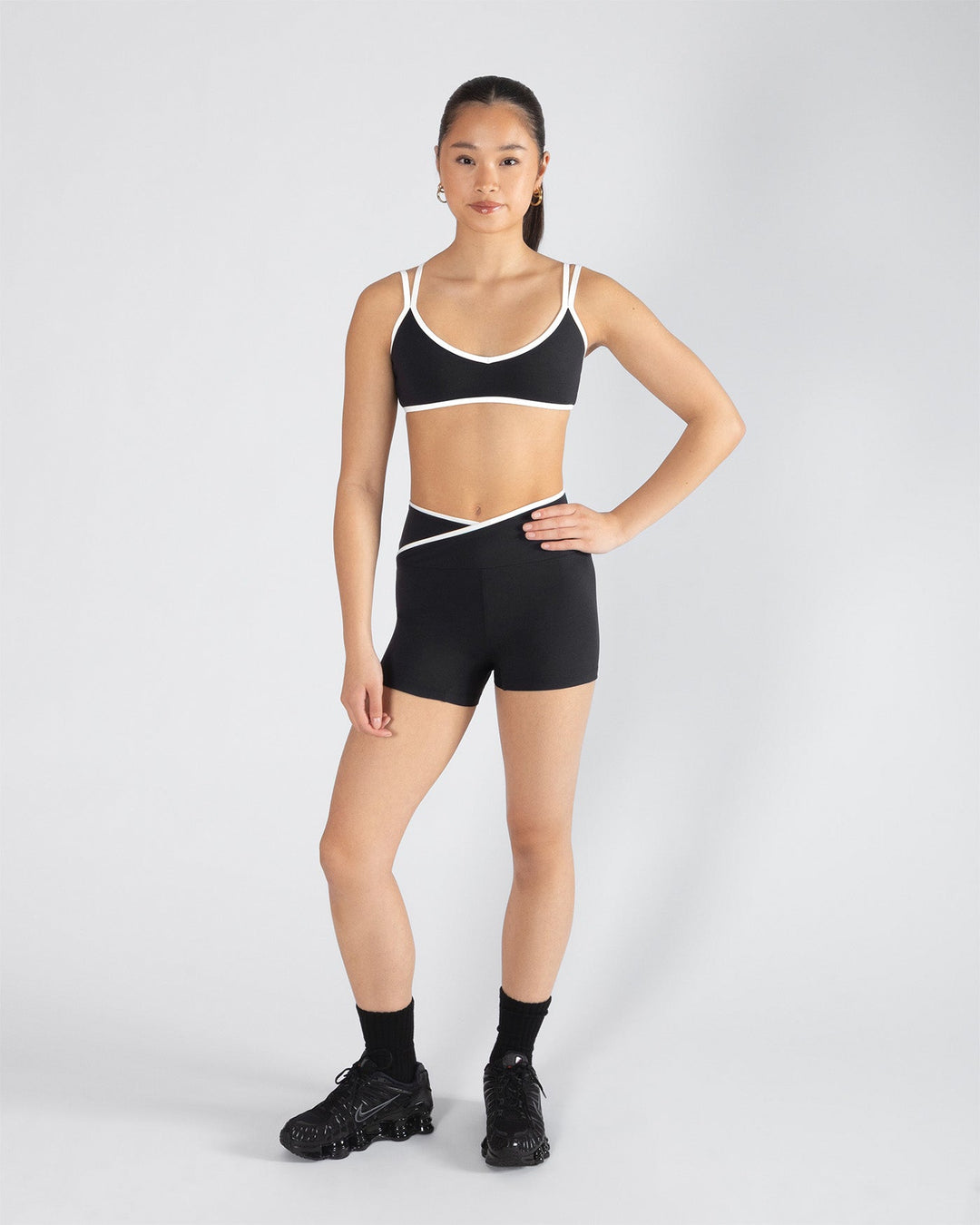 Noir Colette Cross Front Short - Women/Girls