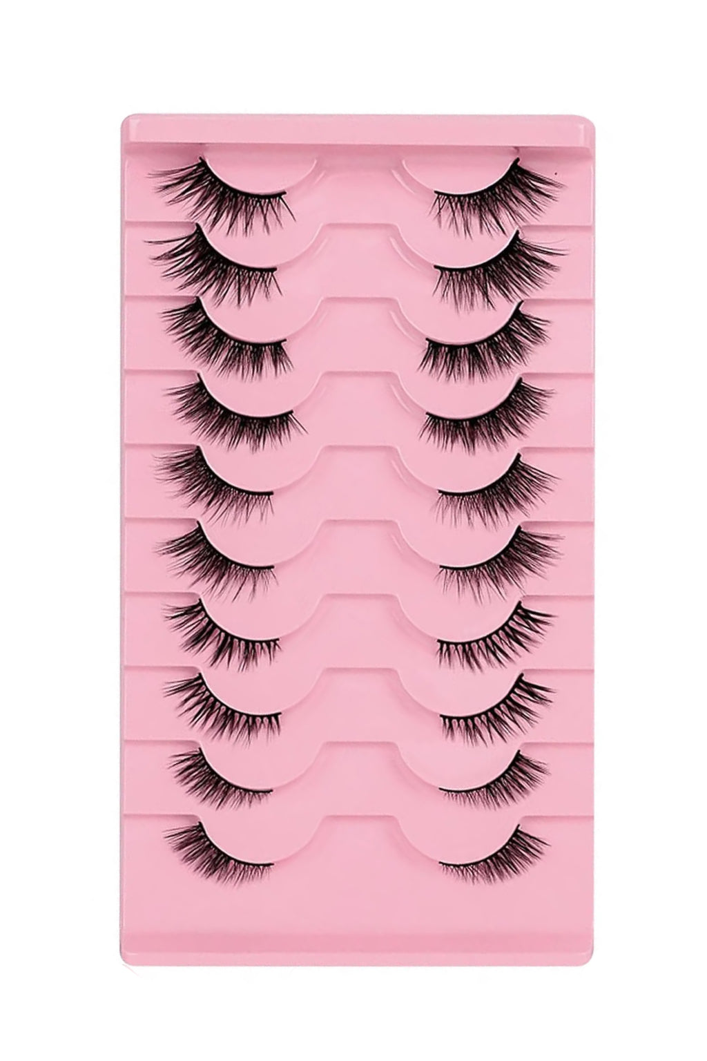 Wispy Mixed Style False Eyelashes - 10-Pair Pack