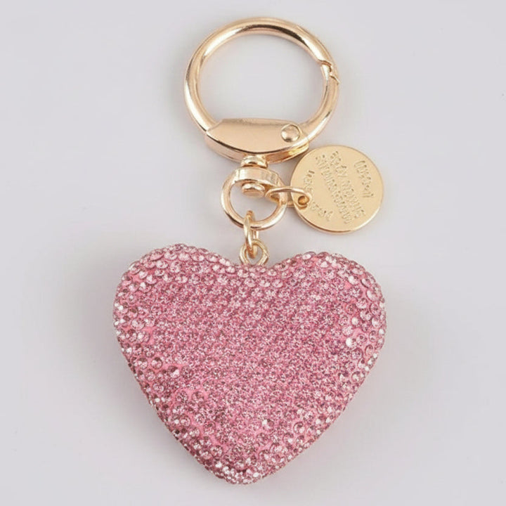Diamante Heart Key Chain