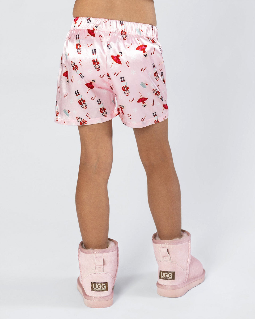 Christmas Satin Silk Pyjama Set - Girls